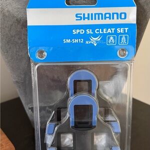 Shimano SPD SL Cleat Set - Blue and Black